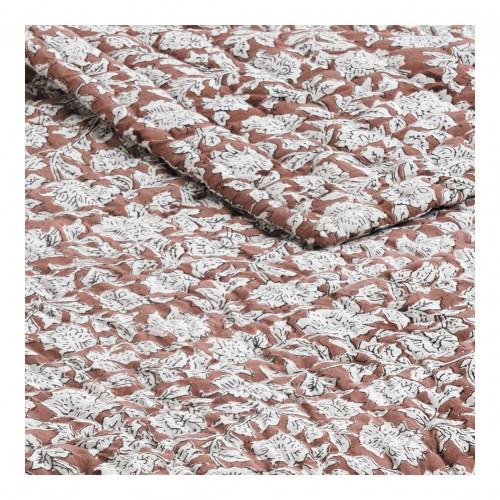 ÉDEN Bedspread in Cotton - 230 x 180 cm - Terracotta