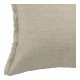 Housse de coussin CHLOÉ en lin lavé - Naturel - 60 x 40 cm