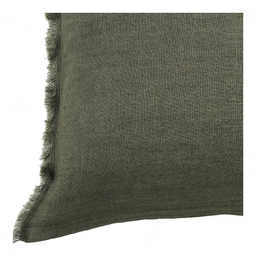 Housse de coussin CHLOÉ en lin lavé - Kaki - 60 x 40 cm Housse de coussin CHLOÉ en lin lavé - Kaki - 60 x 40 cm