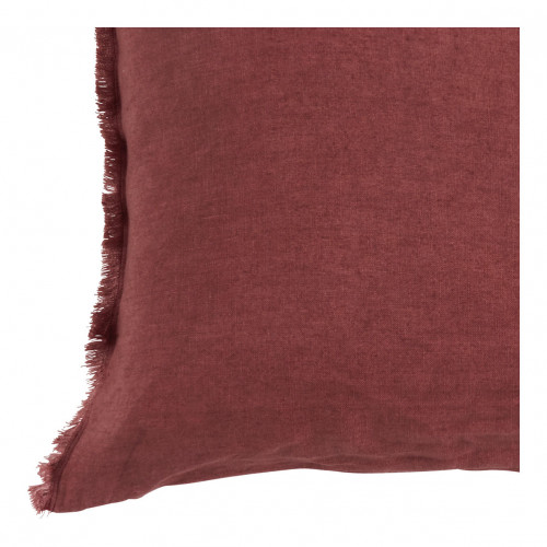 CHLOÉ Cushion Cover in Washed Linen - Terracotta - 50 x 50 cm