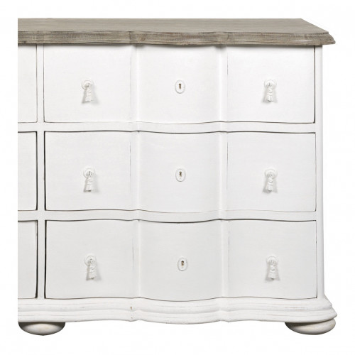 CARLOTTA White Chest of Drawers - Large Model