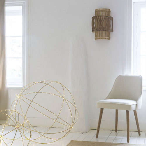 GARANCE non-electrified rattan wall sconce