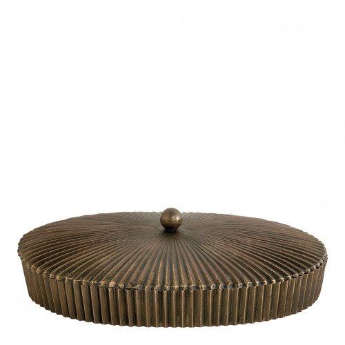 Boîte ARIELLE en métal doré - Grand modèle - 30 x 21 x 9 cm