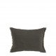 Housse de coussin CHLOÉ en lin lavé - Gris charbon - 30 x 40 cm
