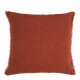 Housse de coussin CHLOÉ en lin lavé - Orange brûlé - 50 x 50 cm