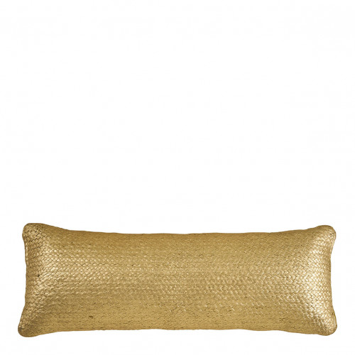 Coussin APOLLO en jute - Doré - 80 x 32 cm