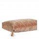 Housse de coussin AURORE en velours - Rose et doré - 60 x 40 cm