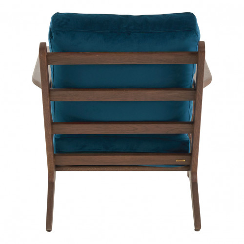 Fauteuil JULES en velours - Bleu nuit