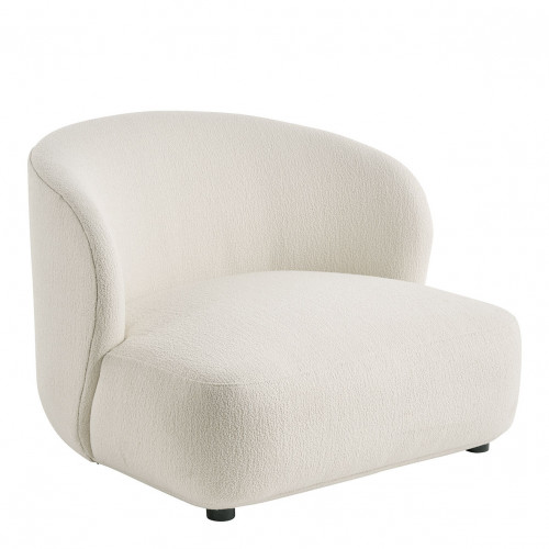 LISETTE large armchair in bouclé - Cream