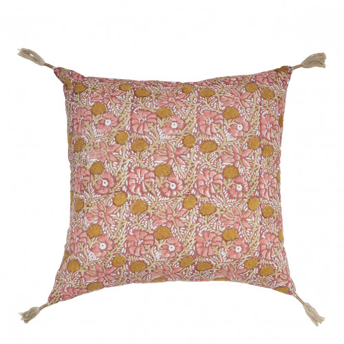 JUNGLE cotton cushion cover - Pink - 50 x 50 cm