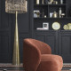 Pied de lampadaire MALIA finition laiton antique - ø 25 x 156,5 cm