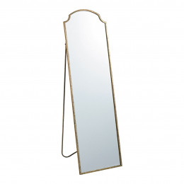 MARGAUX cheval mirror in aged golden metal - 50 x 170 cm