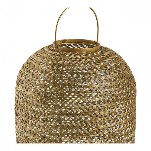APOLLO lantern in golden woven metal - Small size - ø 32 x 47 cm