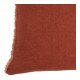 Housse de coussin CHLOÉ en lin lavé - Orange brûlé - 30 x 40 cm