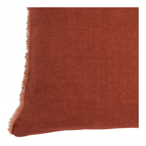 Housse de coussin CHLOÉ en lin lavé - Orange brûlé - 60 x 40 cm Housse de coussin CHLOÉ en lin lavé - Orange brûlé - 60 x 40 cm