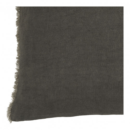 CHLOÉ Washed Linen Cushion Cover - Charcoal Gray - 60 x 40 cm