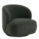 Fauteuil tournant LISETTE bouclette - Kaki