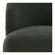 Fauteuil tournant LISETTE en bouclette - Kaki