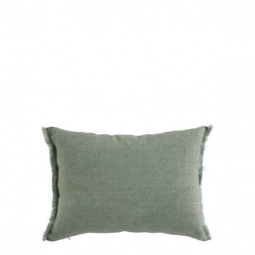 Housse de coussin CHLOE en lin lavé - Céladon - 30 x 40 cm
