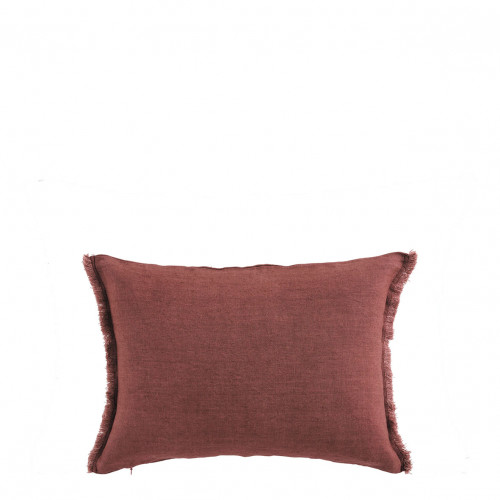 CHLOÉ Cushion Cover in Washed Linen - Terracotta - 30 x 40 cm