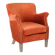 copy of Fauteuil CLAUDE velours orange brûlé