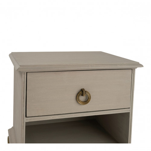 GABRIELLE Taupe Bedside Table