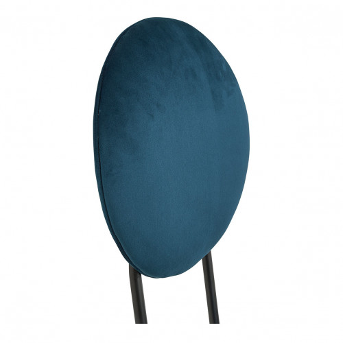 COLETTE Chair in velvet and metal - Midnight blue