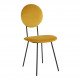 Chaise COLETTE en velours et métal - Safran