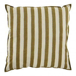BAYADÈRE Cotton Cushion Cover - Cream and Cumin - 50 x 50 cm