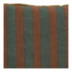 Housse de coussin BAYADÈRE en coton - Bleu pétrole et terracotta - 40 x 30 cm