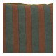 Housse de coussin BAYADÈRE en coton - Bleu pétrole et terracotta - 40 x 30 cm