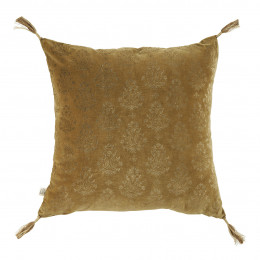 Housse de coussin AURORE en velours - Bronze et doré - 50 x 50 cm