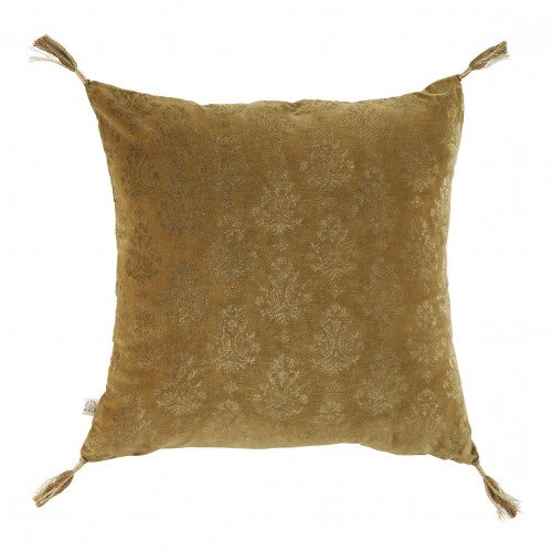 Housse de coussin AURORE en velours - Bronze et doré - 50 x 50 cm Housse de coussin AURORE en velours - Bronze et doré - 50 x 50 cm