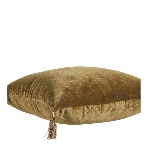 AURORE velvet cushion cover - Bronze and gold - 50 x 50 cm