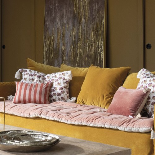 Housse de coussin COQUELICOT en polycoton - 60 x 40 cm