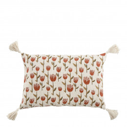 TULIPE polycotton cushion cover - 60 x 40 cm