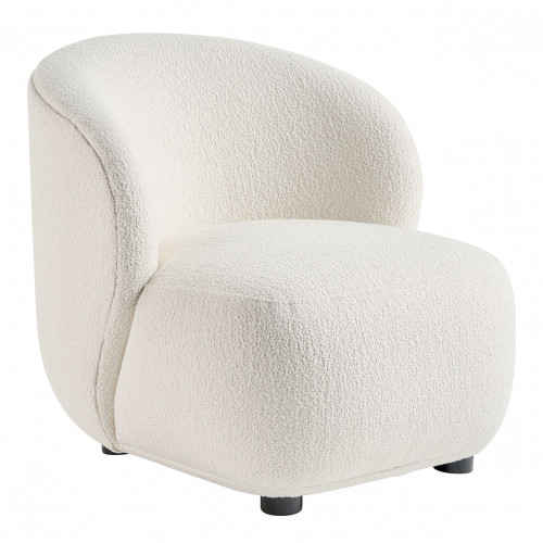 LISETTE armchair in bouclé - Cream - Small model