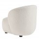 Fauteuil LISETTE en bouclette - Crème - Petit modèle