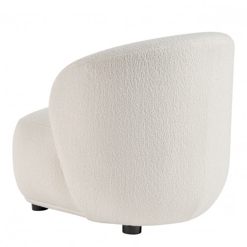 LISETTE armchair in bouclé - Cream - Small model