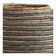Jarre décorative GOA en abaca - Naturel et bleu