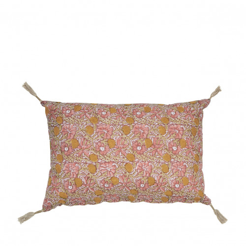 JUNGLE Cotton Cushion Cover - Pink - 60 x 40 cm