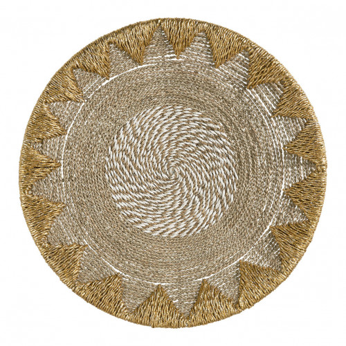 MALENA wall decoration in seagrass and raffia - ø 70 cm