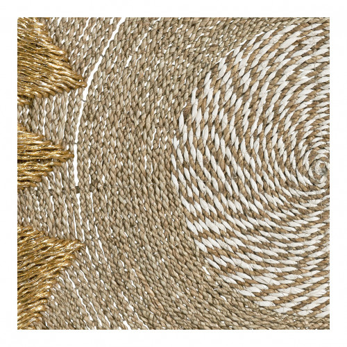 MALENA wall decoration in seagrass and raffia - ø 70 cm