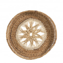 MANDALA wall decoration in abaca - ø 55 cm