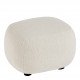 Pouf LISETTE en bouclette - Crème