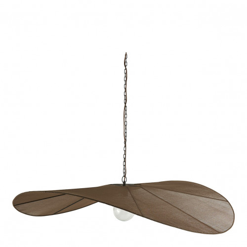 ALBA pendant light in brown weave - ø 120 cm