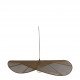 Suspension ALBA en tissage brun - ø 90 cm