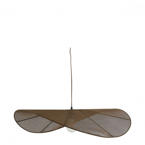 ALBA pendant light in brown weave - ø 90 cm