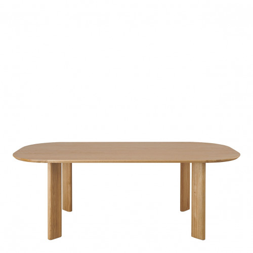 Table SIMONA chêne clair - 220 x 110 x 75 cm