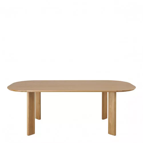 Table SIMONA en chêne clair - 220 x 110 x 75 cm